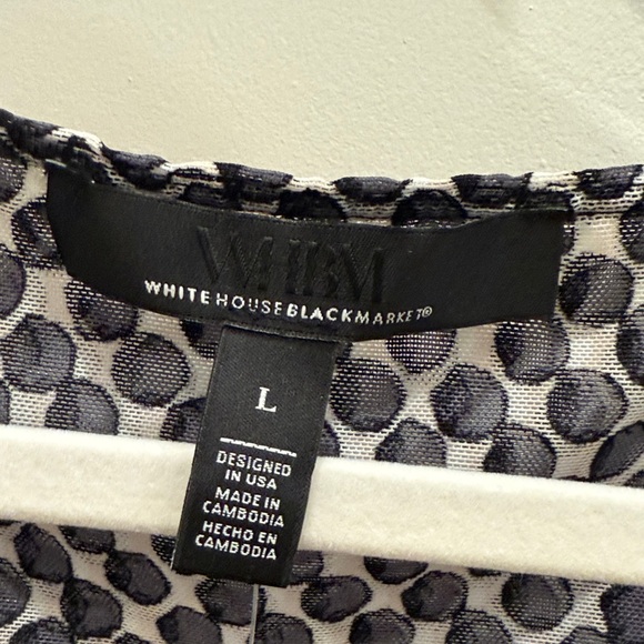 WHBM Meshed Ruched Surplus Top - Picture 5 of 6